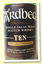 Ardbeg 10 yo (46%, OB, rotation 2003, for duty free, 1 litre) 